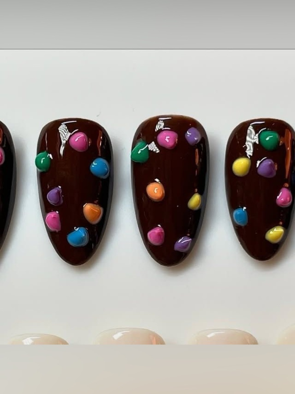Cosmic brownies nails homemade